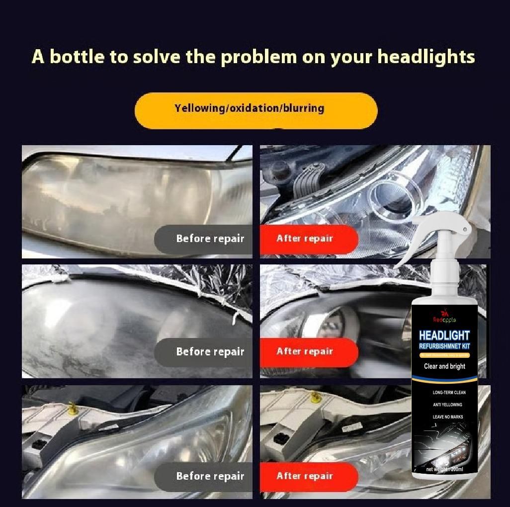 Automotive Headlight Restoration Spray (Pack of 2)